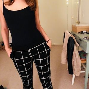 Express Pants - Express Checkered Ankle Pants Express Pants - Express Checkered Ankle Pants